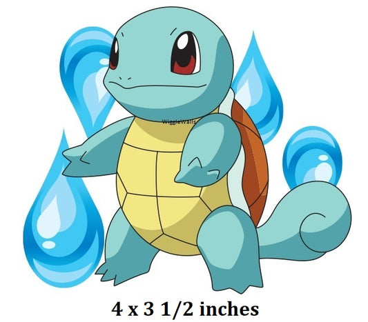 Illustration of a blue and yellow creature with water droplets on a white background