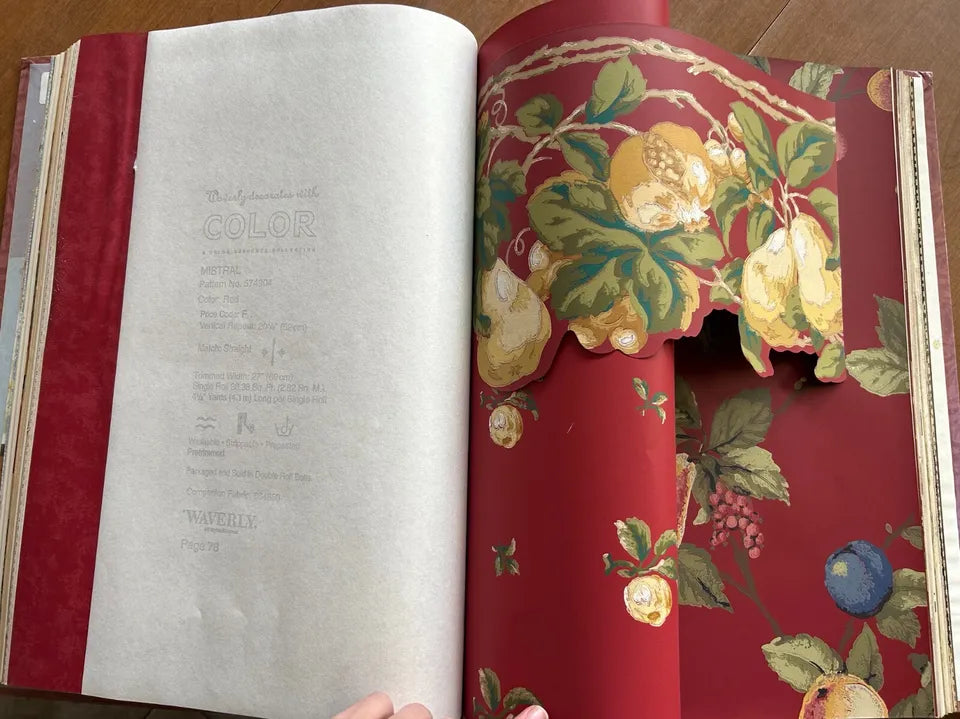 Waverly Decorates with Color Wallpaper Sample Book by Waverly Wallcoverings