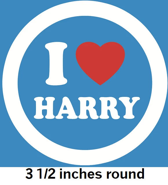 3.5 Inch Harry Styles One Direction 1D Wall Decal Sticker Removable Peel Self Stick Adhesive Vinyl Decorative Art Room Home Decor Girls Room Decor 3 by 3 inches