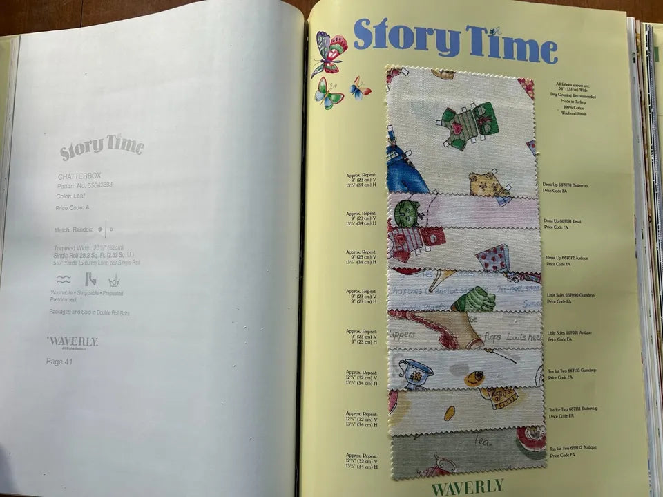 Story Time Wallpaper Sample Book by Waverly Wallcoverings