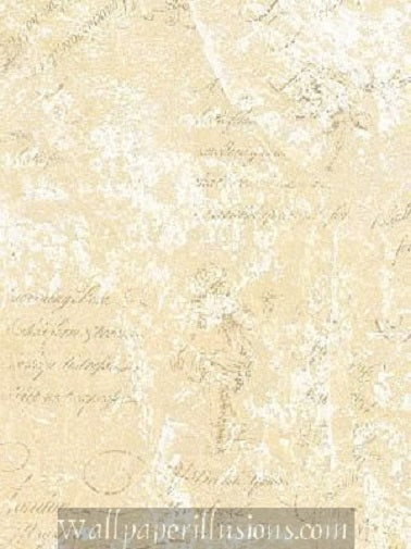5812296 Script Illusion Pearl and Cream Village Paper Illusions Wallpaper Sample