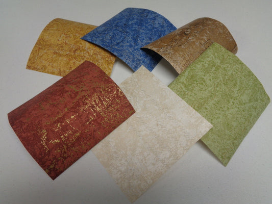 Paper Illusions Wallpaper 5" x 5" Sample Pack - 6 Colors - MR-Script