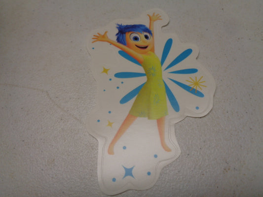 Joy  Inside Out Movie Wall Decal Starburst Removable Sticker Art Walt Disney Pixar Peel and Stick Home Room Decor 3.25 x 5.5 inches
