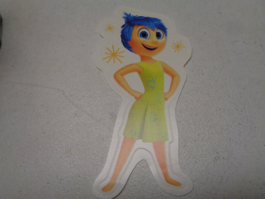 Joy  Inside Out Movie Wall Decal Standing Tall Removable Sticker Art Walt Disney Pixar Peel and Stick Home Room Decor 3.25 x 5.5 inches
