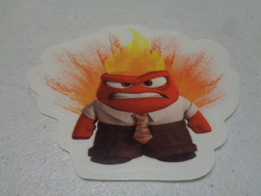 Anger Inside Out Movie Wall Decal Explosion Removable Sticker Art Walt Disney Pixar Peel and Stick Home Room Decor 4.5 x 4 inches