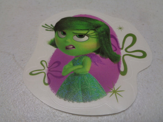 Disgust Inside Out Movie Wall Decal Cameo Removable Sticker Art Walt Disney Pixar Peel and Stick Home Room Decor 3.75 x 3.75 inches