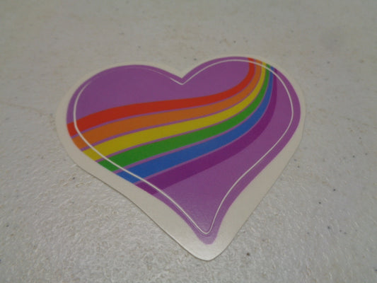 Rainbow Heart Emotions Logo Wall Decal Inside Out Movie Removable Sticker Art Walt Disney Pixar Peel and Stick Home Room Decor 3 x 2.75 inches