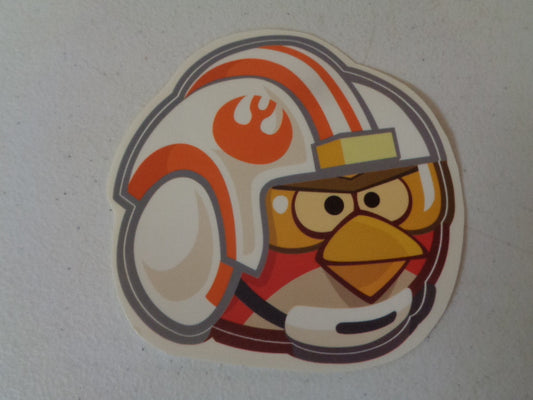 4 Inches Red Leader Bird Angry Birds Star Wars Removable Peel Self Stick Adhesive Vinyl Decorative Wall Decal Sticker Art Kids Room Home Decor Girl Boy 4x4 Inch