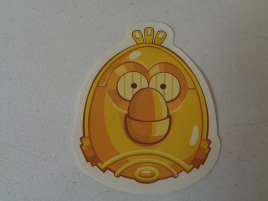 5 Inches C3PO C3-PO Matilda White Bird Angry Birds Star Wars Removable Peel Self Stick Adhesive Vinyl Decorative Wall Decal Sticker Art Kids Room Home Decor Girl Boy 4x5 Inch