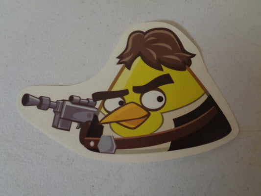 7 Inches Han Solo Chuck Yellow Bird Angry Birds Star Wars Removable Peel Self Stick Adhesive Vinyl Decorative Wall Decal Sticker Art Kids Room Home Decor Girl Boy 7x4 Inch