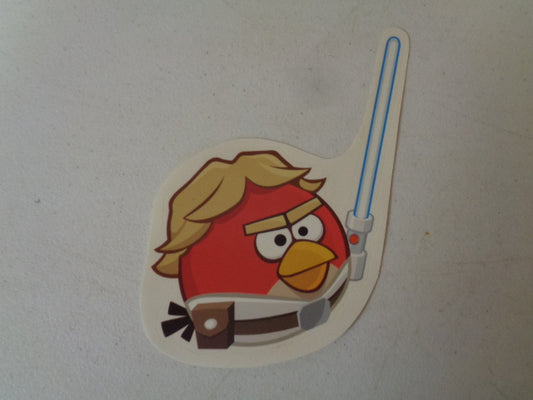 8 Inches Luke Skywalker Red Bird Angry Birds Star Wars Removable Peel Self Stick Adhesive Vinyl Decorative Wall Decal Sticker Art Kids Room Home Decor Girl Boy 4x8 Inch