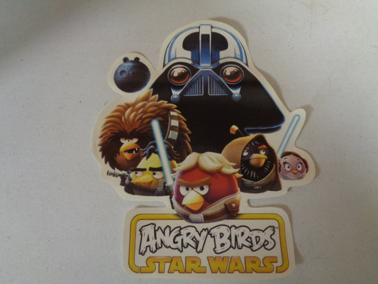 11 Inches Death Star Lard Vader Terrance Luke  Angry Birds Star Wars Removable Peel Self Stick Wall Decal Sticker Art Kids Room Home Decor 9x11 Inch