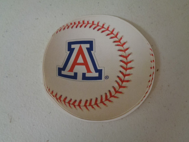 3 Inch Wildcat Baseball University of Arizona UA Wildcats AZ Removable Wall Decal Sticker Art NCAA Home Room Decor 3 by 3 Inches