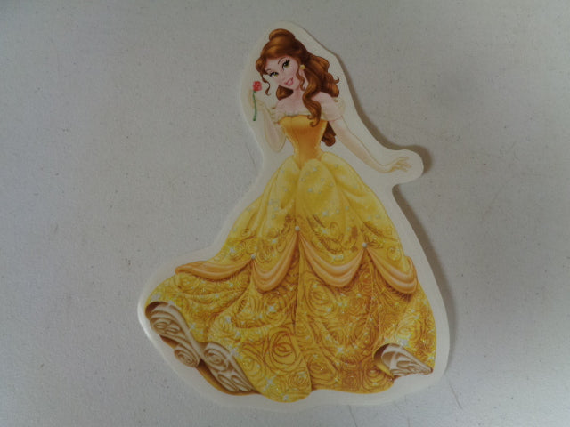 Sparkle Belle Wall Decal Beauty and the Beast Princess Removable Sticker Walt Disney Princesses Peel and Stick Home Decor Art 7 x 9.75 inches