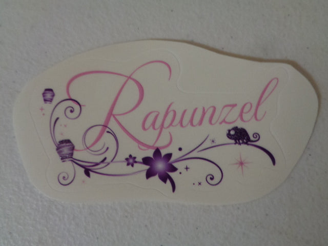 Sparkle Rapunzel Wall Decal Tangled Princess Removable Sticker Walt Disney Princesses Peel and Stick Home Decor Art 3.5 x 2 inches