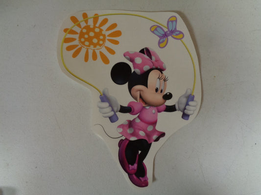Minnie Mouse Wall Decal Pink Bow Removable Sticker Walt Disney Peel and Stick Home Decor Art 9 x 11.5 inches