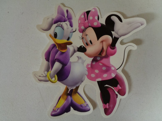 Minnie Mouse and Daisy Duck Wall Decal Removable Sticker Walt Disney Peel and Stick Home Decor Art 8.5 x 9 inches