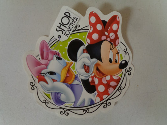 Minnie Mouse and Daisy Duck Wall Decal Removable Sticker Walt Disney Peel and Stick Home Decor Art 8.5 x 9 inches
