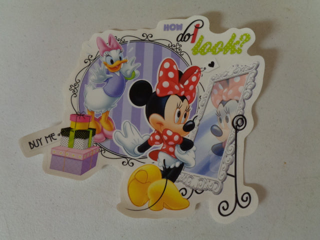 Minnie Mouse and Daisy Duck Wall Decal Removable Sticker Walt Disney Peel and Stick Home Decor Art 8.5 x 9 inches