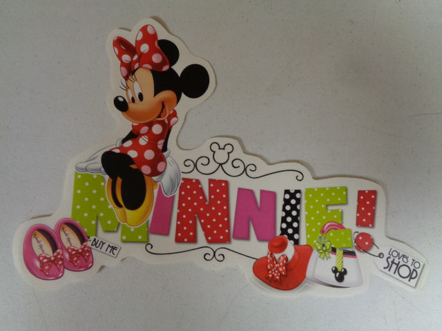 Minnie Mouse Wall Decal Red Bow Removable Sticker Walt Disney Peel and Stick Home Decor Art 14 x 10 inches