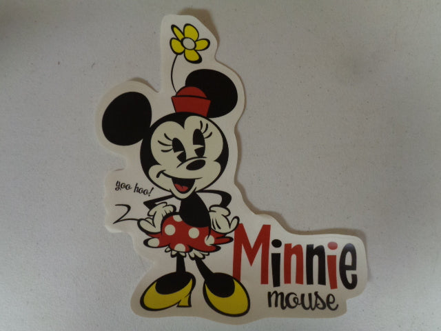 Vintage Minnie Mouse Wall Decal Removable Sticker Walt Disney Peel and Stick Home Decor Art 8.5 x 9.5 inches