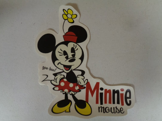 Vintage Minnie Mouse Wall Decal Removable Sticker Walt Disney Peel and Stick Home Decor Art 8.5 x 9.5 inches
