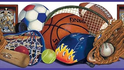 Sports Equipment Wall Border GU92211B