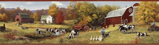 Farm Scene Wall Border HAH15031B