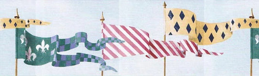 Castle Pennants Wall Border RK6800B