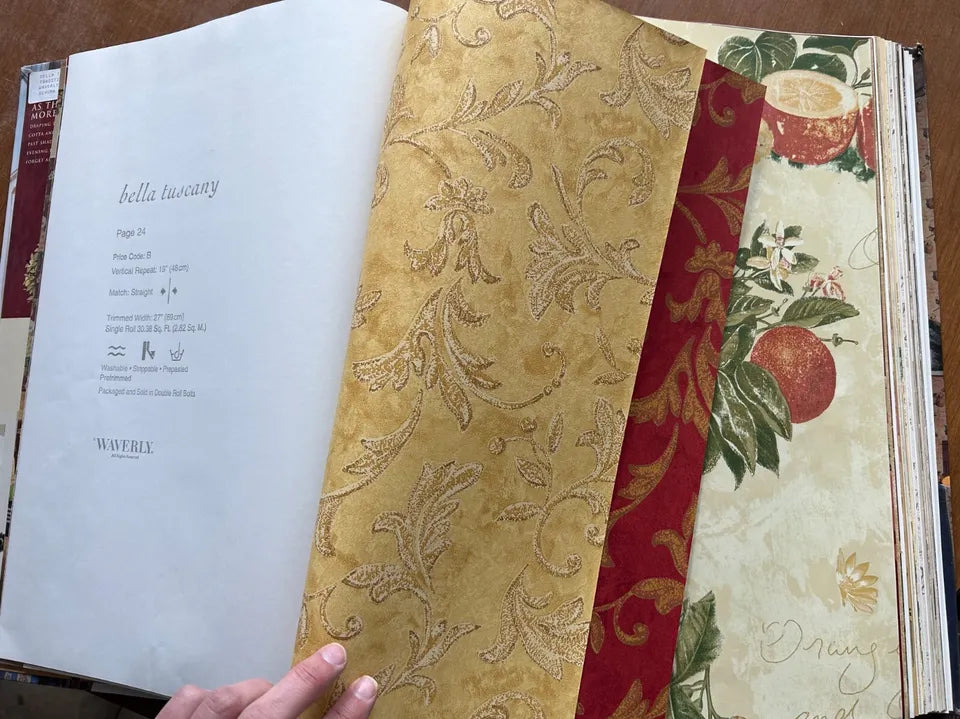 Bella Tuscany Wallpaper Sample Book by Waverly Wallcoverings
