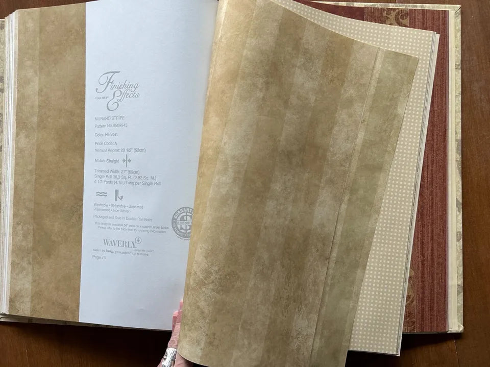 Finishing Effects Volume 4 Wallpaper Sample Book by Waverly Wallcoverings