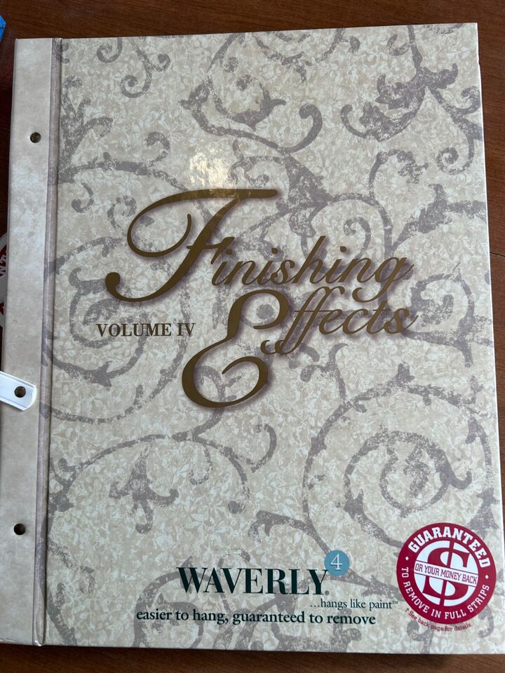 Finishing Effects Volume 4 Wallpaper Sample Book by Waverly Wallcoverings