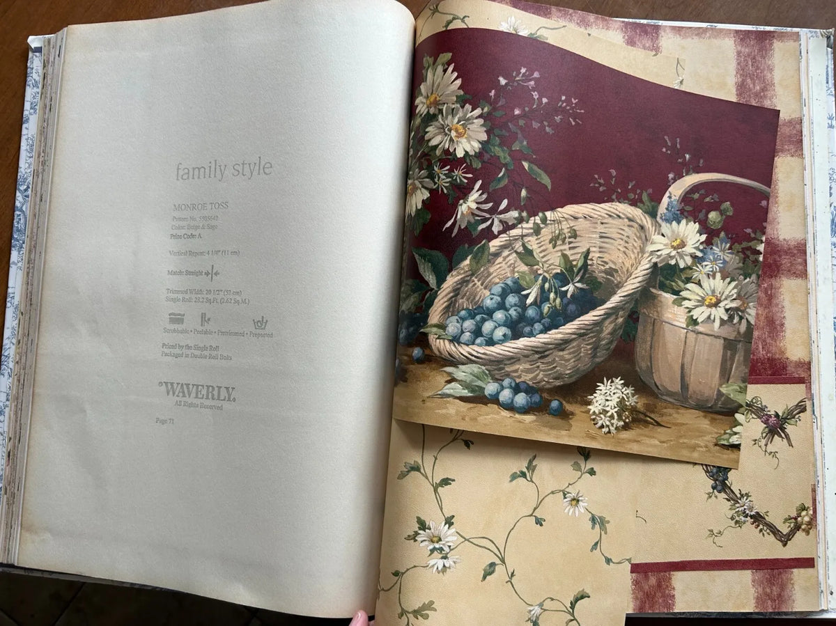 Family Style Kitchen & Bath Wallpaper Sample Book by Waverly Wallcoverings