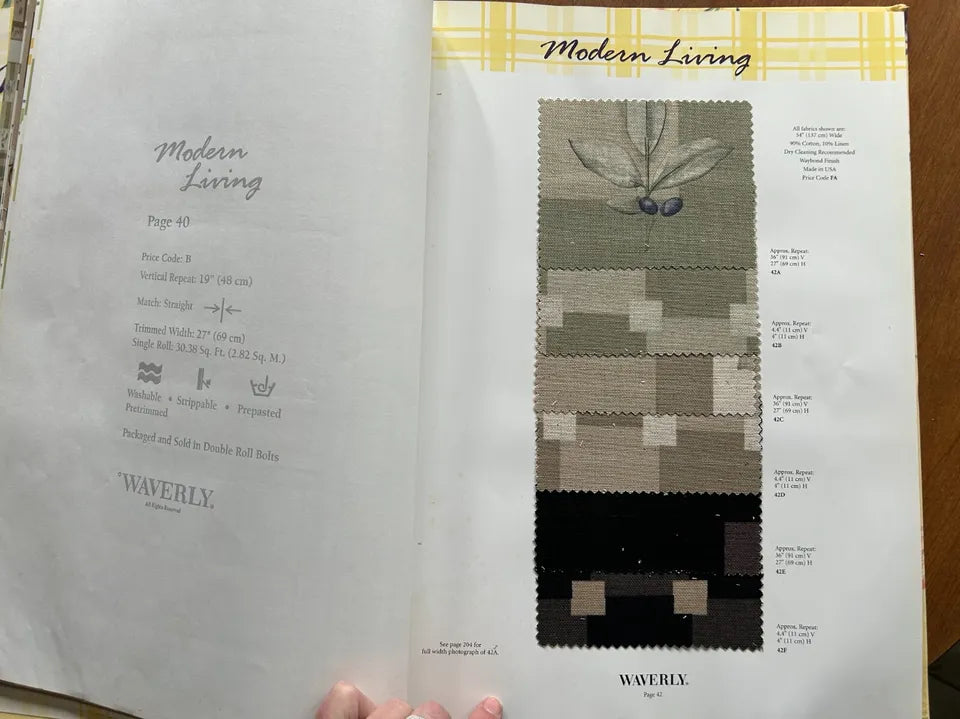 Modern Living Wallpaper Sample Book by Waverly Wallcoverings