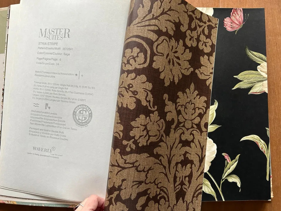 Master Suites Wallpaper Sample Book by Waverly Wallcoverings