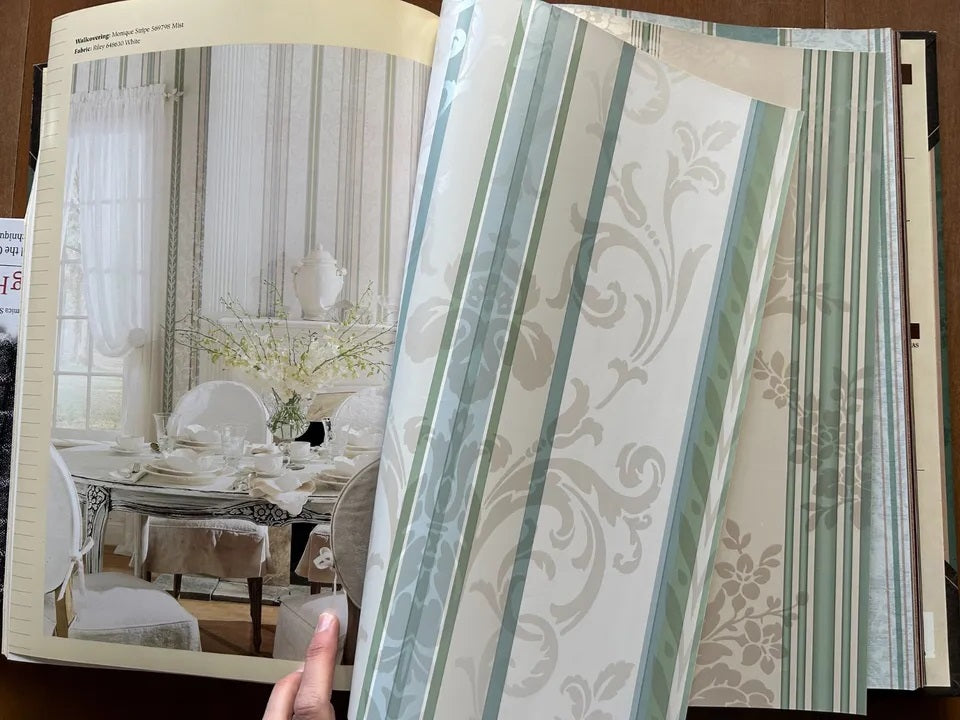 Stripe Library Volume 2 Wallpaper Sample Book by Waverly Wallcoverings