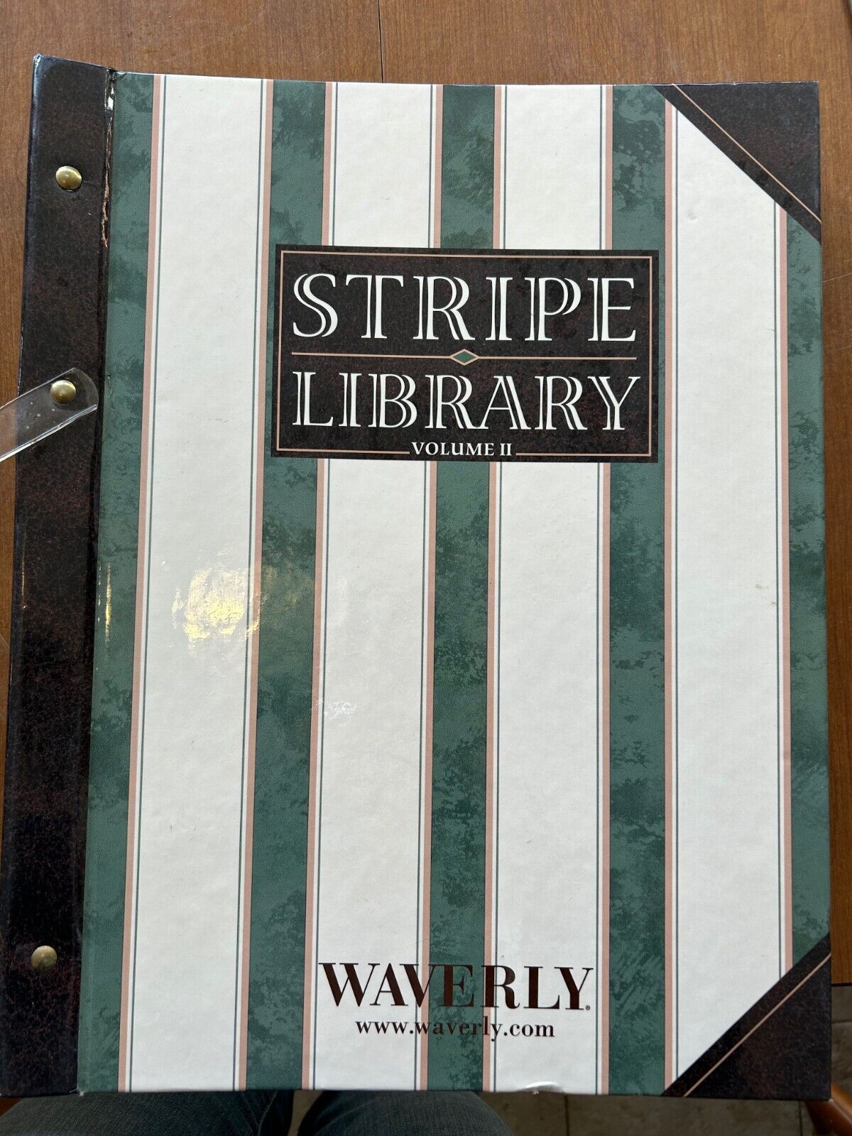 Stripe Library Volume 2 Wallpaper Sample Book by Waverly Wallcoverings